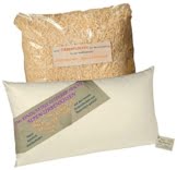 Hersteller-Set: Österreichisches ALPEN-ZIRBENKISSEN einzigartig - Größe 80 cm x 40 cm, inklusive 550g Zirbenflocken (zur Nachfüllung) - 1