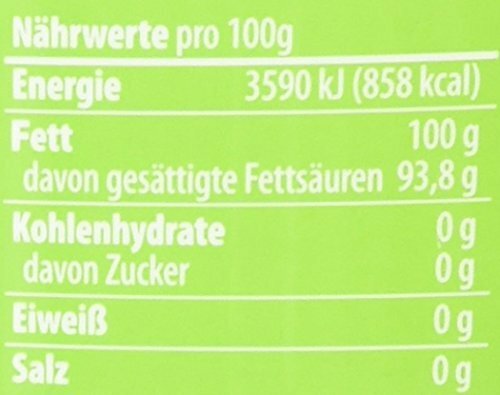 Danlee Kokosnussöl, kaltgepresst - nativ, 1er Pack (1 x 500 ml) - 