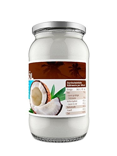 Nutriverde BIO Kokosöl - KOCHEN, BRATEN, BACKEN + HAAR- & HAUTPFLEGE bio, nativ, kaltgepresst - Im Schraubglas - 
